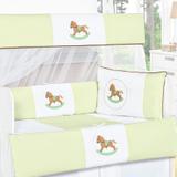 Kit Berço Americano Unissex Cavalinho Verde 08 Peças - Sônia enxovais