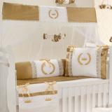 Kit Berço Dourado Magnífico Menino Menina 10 Peças 100 Algodão - Doce lar enxovais