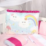Kit Berço Menina Arco Íris 9 Peças Padrão Americano / Nacional - Nicoli ferri