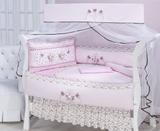 Kit Berço Primavera Rosa 10 Peças Menina - Marias enxoval