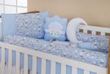 Kit Berço Rolinhos 11 peças Ovelha Azul - I9 baby