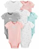 Kit bodys manga curta menina 7 pçs carters