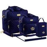 Kit Bolsa Bebê 04 Peças Plike Baby Azul Marinho TP-PK72