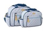 Kit Bolsa Bebê Maternidade Menino e Menina Griff Gestante Atacado Azul Claro - Griff baby