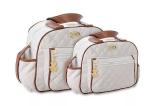 Kit Bolsa Bebê Maternidade Menino e Menina Griff Gestante Atacado Bege - Griff baby
