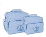 Kit Bolsa Bebê Maternidade Menino Gestante Azul Claro - Mave baby