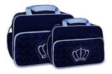 Kit Bolsa Bebê Maternidade Menino Marinho Gestante Azul Marinho - Mave baby