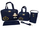 kit bolsa mala de bebe para maternidade azul - Clara baby