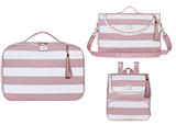 Kit Bolsa Mala e Mochila Manhattan Maternidade Rosa - Batistela Baby