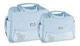 Kit Bolsa Mala Maternidade Bebê Menina Menino Atacado Mave Azul Claro - Mave baby