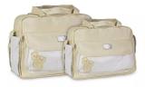 Kit Bolsa Mala Maternidade Bebê Menina Menino Atacado Mave Bege - Mave baby