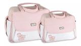 Kit Bolsa Mala Maternidade Bebê Menina Menino Atacado Mave Rosa - Mave baby