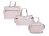 Kit Bolsa maternidade 3pçs Bolsa, mala e Frasqueira Classic Rosa - MB Baby