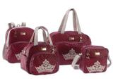 Kit Bolsa Maternidade Alteza Vermelho 4 peças - Zany baby