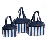 Kit Bolsa Maternidade Azul Marinho 03 Peças - Sônia enxovais