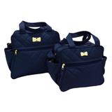 Kit Bolsa Maternidade Azul Marinho Menino Menina - Mave