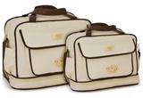 Kit Bolsa Maternidade Bebê Coroa Menino Atacado Bege - Mave baby
