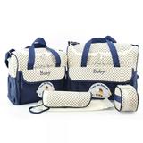 Kit Bolsa Maternidade Bebê Menino Azul 5 Peças - Baby
