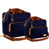Kit Bolsa Maternidade Bebê Plike Baby Azul Marinho KB-CRM2