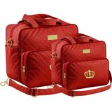 Kit Bolsa Maternidade Bebê Plike Baby Bordô PK72