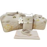 kit bolsa maternidade bege princesa - Mk baby