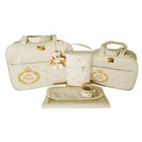 kit Bolsa Maternidade Bege Príncipe - Mk baby