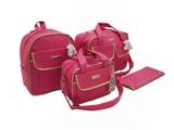 Kit Bolsa Maternidade com Mochila Menina - Cor Pink - Evundile