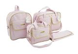 Kit Bolsa Maternidade com Mochila Menina - Cor Rosa Bebe - Evundile