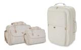 Kit Bolsa Maternidade + Mala Viagem Luxo Bebe Menina Bege - Mave baby