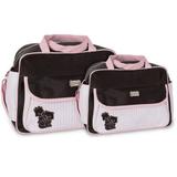 Kit Bolsa Maternidade Marrom com Rosa - Mave