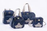 Kit Bolsa Maternidade Menino Alteza Azul Marinho 4 peças - Zany baby