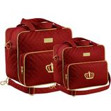 Kit Bolsa Maternidade Plike Baby Bordô DR2