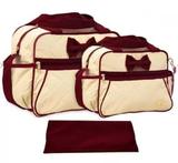 Kit Bolsa Maternidade Trocador Bebê Passeio Atacado Azul Marinho - Mave baby