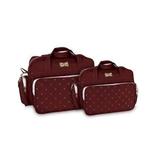 Kit Bolsa Maternidade Vinho Mv27 - Mave