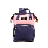 Kit Bolsa Mochila Maternidade Living Traveling Share De Costas Azul e Rosa - Outras marcas