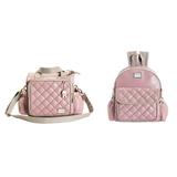 Kit Bolsa P e Mochila Maternidade Dublin Rosa - Batistela Baby