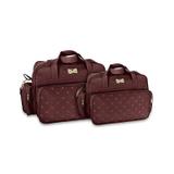 Kit Bolsa Saída De Maternidade Bebe Menino Menina Vinho 1027-28 - Mb