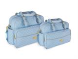 Kit Bolsa Saída De Maternidade Paris Luxo Azul Claro 3025-26 - Mbg
