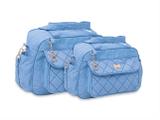 Kit Bolsa Saída Maternidade Bebe Menino Azul Claro 1037-38 - Mb