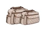 Kit Bolsa Saída Maternidade Bebe Menino Menina Bege 1037-38 - Mb