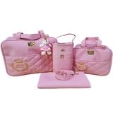 Kit Bolsa Saída Maternidade Rosa - Mk baby