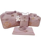 Kit Bolsa Saída Maternidade Rose nude - Mk baby