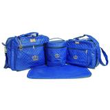 Kit Bolsas Maternidade 4 Peças Menino Azul Marinho 1047-48 - Mave baby