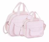 Kit Bolsas Maternidade Colmeia Rosa Fazendo Arte - 2 Pçs