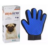 Kit Bravecto Antipulgas e Carrapatos 4,5 A 10kg + Luva Nano Magnética Tira Pelos Pets Azul - Msd