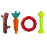 Kit Brinquedo Buddy Toys Graveto, Cenoura, Pneu e Parafuso Nylon