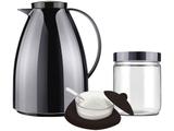 Kit Bule Térmico Metalizado Onix 750ml - Invicta Collection Viena