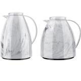 Kit Bule Viena 400ML + 750ML Marmore Branco Carrara Invicta