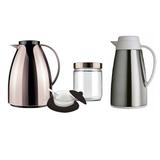 Kit Bule Viena Metalizada Rose + Jarra Termica 1 Litro em INOX Invicta