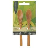 Kit c/2 colheres para café 14cm em bambu tyft yoi